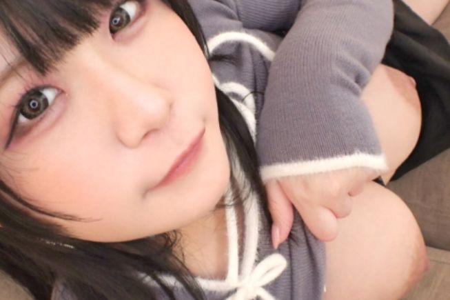 ＜Hカップ爆乳＞天然おっぱい堪らないよ♥ぴえん系ビッチとハメ撮り！意外と陰キャだけど本能的でエロいっ！