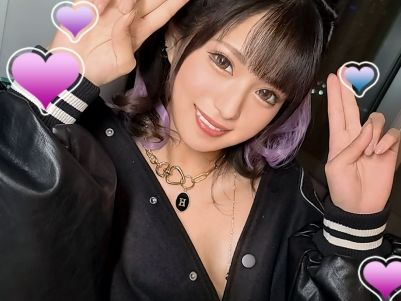 【素人×中出し】顔面偏差値100点のスレンダーギャル！スケベ顔のフェラと騎乗位で余裕のザーメン種付け！
