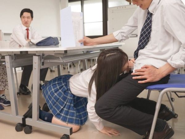 【制服娘の射精管理】お気に入りの先生を翻弄する痴女JK！真面目な場面でおちんちんをいじめて、先生をメロメロにしちゃう♥