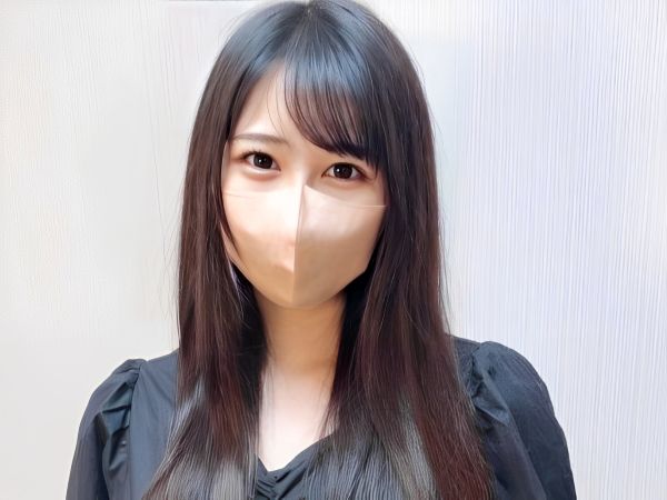 【高身長美少女の素顔】『見ないで…』マスク越しでも伝わる清純オーラ！スタイル抜群の彼女がカメラの前でマスクを外し、恥じらいながらエッチな要求に応える！顔出しNGの美少女がハメ撮りで見せる本気の喘ぎ声がエロすぎる！♡