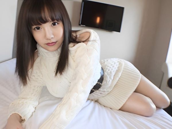 【初体験！童顔お姉さんのAVデビュー】『恥ずかしい…』26歳なのにロリフェイスな彼女が、無毛処理のボサボサま●こをカメラに晒され大興奮！接写だけで愛液垂らしまくり♥