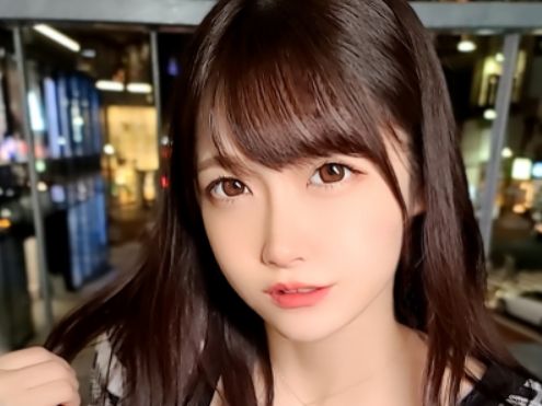 【清楚系素人】黒髪美少女のギャップがヤバい！えっちなフェラチオで翻弄され、最後は可愛いお顔にぶっかけ！！清楚な見た目とエロさのギャップに興奮が止まらない♡