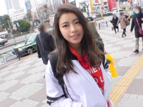 【むっちり巨乳ナンパ】エチエチボディのパイパン娘をゲット！クンニ＆手マンでトロトロに…濡れ濡れマ○コがエロすぎる！！♡
